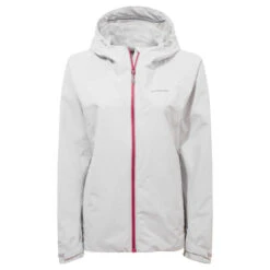 Craghoppers Women's Atlas Waterproof Shell Jacket Lunar Grey RRP £85 CWW1158