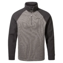 Craghoppers Men's Barker Half-Zip Fleece Quarry Grey Marl CMA1288 RRP £40