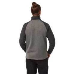 Craghoppers Men's Barker Half-Zip Fleece Quarry Grey Marl CMA1288 RRP £40 7 Craghoppers Men's Barker Half-Zip Fleece Quarry Grey Marl CMA1288 RRP £40 -Crag Clothing Shop BARKERHZQUARRYGREYMARLBACK