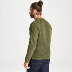 Craghoppers Men's Barker Jumper Bottle Green Marl CMA1283 7 Craghoppers Men's Barker Jumper Bottle Green Marl CMA1283 -Crag Clothing Shop BARKERJUMPERGREENBACK