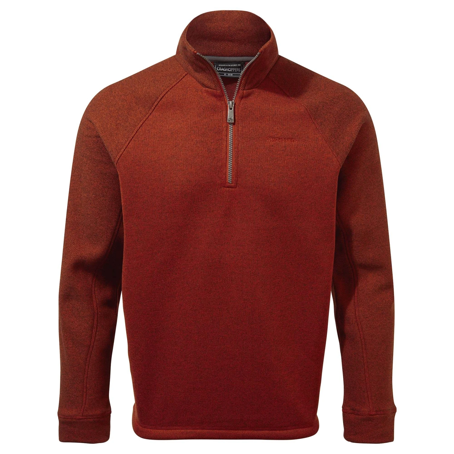 Craghoppers Men's Barker Half-Zip Fleece Sequoia Red Marl CMA1288 RRP £40 3 Craghoppers Men's Barker Half-Zip Fleece Sequoia Red Marl CMA1288 RRP £40