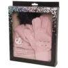 Dare2B Dare 2b Women's Bejewel II Hat & Gloves Gift Set Powder Pink -Crag Clothing Shop BEJEWELSETPINKBOX