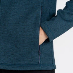 Craghoppers Men's Brayden Hooded Fleece Jacket | Dark Aegean Blue -Crag Clothing Shop BRAYDENAEGEANMODELPOCKET