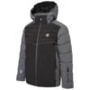 Dare2B Dare 2b Boy's Cheerful Waterproof Insulated Ski Jacket Black/ Storm Grey -Crag Clothing Shop CHEERFULBLACKSTORM