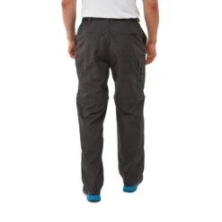 Craghoppers Men's Kiwi Convertible Zip Off Trousers Black Pepper CMJ107 -Crag Clothing Shop CMJ107KIWICONVERTIBLESBACK