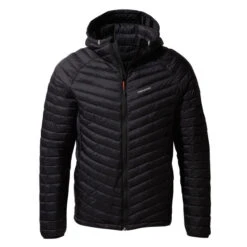 Craghoppers Men's Expolite Hooded Jacket Black/Red CMN230 RRP £120
