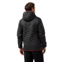 Craghoppers Men's Compresslite Hooded Jacket Black/Red RRP £70 CMN254 -Crag Clothing Shop CMN254BLACKANDRED2