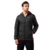 Craghoppers Men's Compresslite Hooded Jacket Black/Red RRP £70 CMN254 -Crag Clothing Shop CMN254COMPLITEBLACKREDMODEL