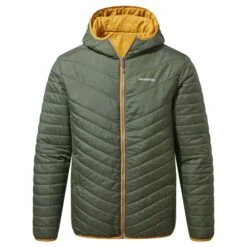 Craghoppers Men's Compresslite V Hooded Jacket Green CMN254 RRP £70