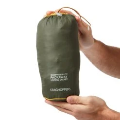 Craghoppers Men's Compresslite V Hooded Jacket Green CMN254 RRP £70 -Crag Clothing Shop CMN254GREENSCOTCHBAG