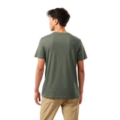 Craghoppers Men's Mightie T-Shirt Parka Green -Crag Clothing Shop CMT936PARKAGREENBACK