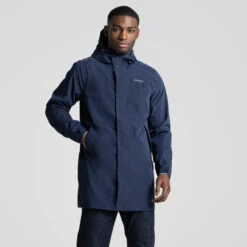 Craghoppers Men's Brockton Waterproof Jacket | Blue Navy -Crag Clothing Shop CMW811MODEL