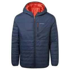 Craghoppers Men's CompressLite VI Hooded Reversible Jacket Navy/Chilli