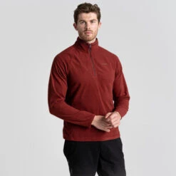 Craghoppers Men's Corey Half-Zip Fleece Mahogany