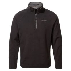 Craghoppers Men's Corey VI Half-Zip Fleece Black RRP £40 CMA1287