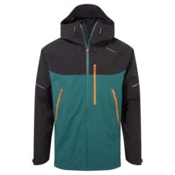 Craghoppers Men's Dynamic Waterproof Jacket Black Pepper/ Sacramento Green