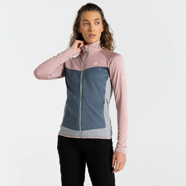 Dare2B Dare 2b Women's Elation II Midlayer | Orion Grey Dusty Rose 4 Dare2B Dare 2b Women's Elation II Midlayer | Orion Grey Dusty Rose - Image 2