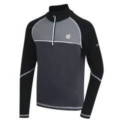 Dare2B Dare 2b Kid's Formate Half Zip Baselayer Ebony Grey/ Black