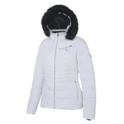 Dare2B Dare 2B Women's Glamorize Faux Fur Trim Luxury Ski Jacket White RRP £200