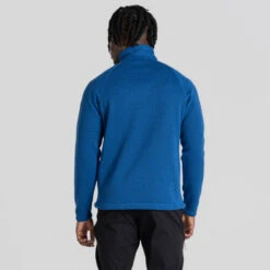 Craghoppers Men's Grindell Half Zip Fleece | Bolt Blue -Crag Clothing Shop GRINDELLBOLTBLUEBACK