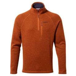 Craghoppers Men's Grindell Half Zip Fleece | Potters Clay