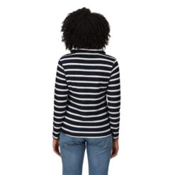 Regatta Women's Hensley Hoodie Navy White Stripe -Crag Clothing Shop HENSLEYNAVYMODELBACK