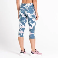 Dare2B Dare 2b Women's Influential 3/4 Length Leggings Dusky Rose Inky -Crag Clothing Shop INFLUENTIAL34ROSEBACK