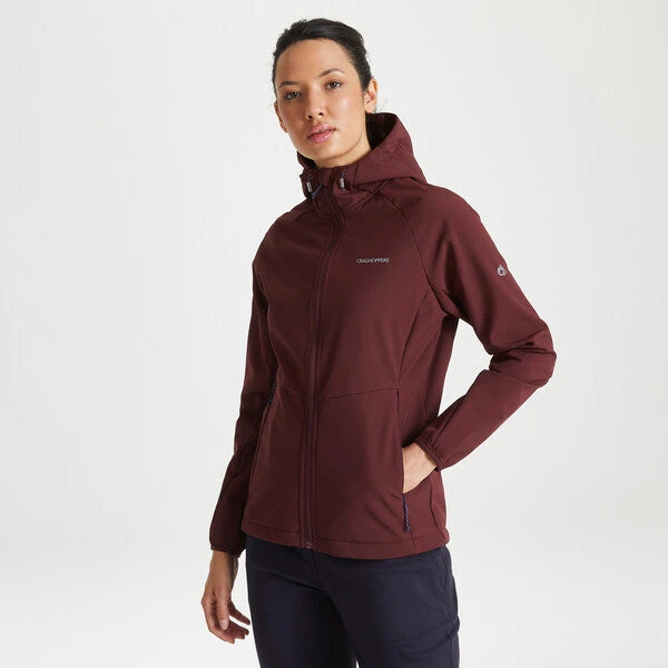 Craghoppers Women's Kalti Weatherproof Jacket Deep Garnet CWL091 3 Craghoppers Women's Kalti Weatherproof Jacket Deep Garnet CWL091