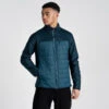 Craghoppers Men's Kennett Hybrid Jacket Dark Aegean Blue -Crag Clothing Shop KENNETHYBIRD