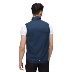 Regatta Men's Lankin IV Waterproof Bodywarmer | Moonlight Denim -Crag Clothing Shop LANKINIVBODYWARMERMOONLIGHTMODELBACK