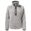 Craghoppers Women's Lochinver Cosy Half Zip Dove Grey RRP £45 -Crag Clothing Shop LOCHINVERDOVEGREY