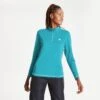 Dare2B Dare 2b Women's Lowline II Half Zip L Midlayer Baselayer Blue RRP £35