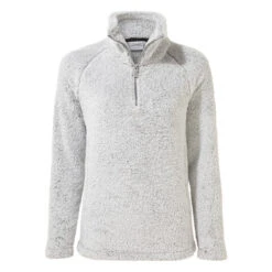 Craghoppers Women's Marla Cosy Sherpa Half-Zip Fleece Dove Grey CMA271