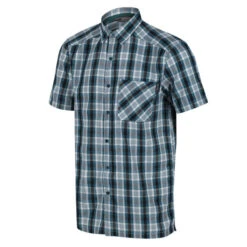 Regatta Men's Mindano VI Short Sleeve Shirt Pacific Green