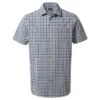 Craghoppers Men's Nour Short Sleeved Check Shirt- Blue Navy -Crag Clothing Shop NOURBLUENAVYCHECK
