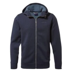 Craghoppers Men's Nestor Fleece Hooded Jacket Blue Navy RRP £90