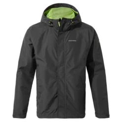 Craghoppers Men's Waterproof Orion Jacket | Black Pepper / Apple