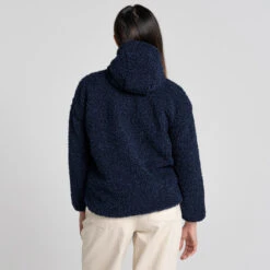 Craghoppers Women's Orlena Hooded Jacket | Blue Navy -Crag Clothing Shop ORLENAFULLZIPNAVYBACK