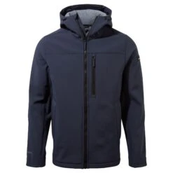 Craghoppers Men's Oswin Hooded Lined Softshell Blue Navy