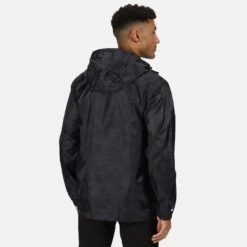 Regatta Men's Pack-It Jacket Black Camo -Crag Clothing Shop PACKITJACKETBLACKCAMOMODELBACK 2c7ec43c 46ef 45c4 8c7d fe6f8c74d900