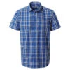 Craghoppers Men's Parker Short Sleeved Shirt Falls Blue Check -Crag Clothing Shop PARKERSHIRTFALLSBLUE