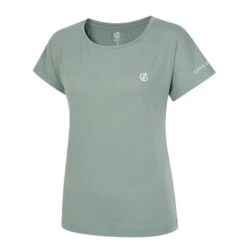 Dare2B Women's Persisting Lightweight Gym Tee | Lilypad Green Marl