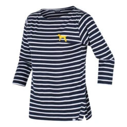 Regatta Women's Polina Printed Long Sleeved T-Shirt Navy White Stripe