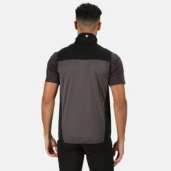 Regatta Men's Lankin III Lightweight Softshell Bodywarmer Magnet/ Black RMB093 -Crag Clothing Shop RMB093MODELBACK