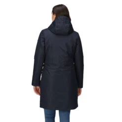Regatta Women's Romine Waterproof Parka Jacket | Navy -Crag Clothing Shop RomineNavyBack
