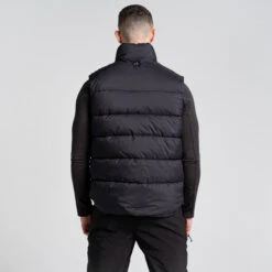 Craghoppers Men's Sutherland Vest | Black -Crag Clothing Shop SUTHERLANDVESTMODELBACK