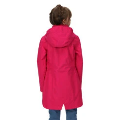 Regatta Girl's Talei Waterproof Jacket - Pink Fusion -Crag Clothing Shop TALEIMODELBACK