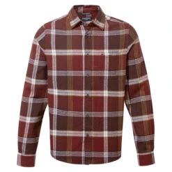 Craghoppers Men's Thornhill Long Sleeved Shirt | Mahogany Check