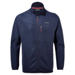 Craghoppers Men's Torney Full Zip Fleece Jacket Blue Navy Marl