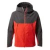 Craghoppers Craghopppers Men's Trelawney Waterproof Hooded Jacket Black Pepper/Red CMW772 RRP £100 -Crag Clothing Shop TRELAWNEY1